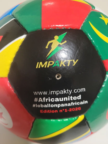 Coffret Cadeau IMPAKTY – Ballon de football taille 5 (Édition spéciale Afrique) CAN2025 MAROC
