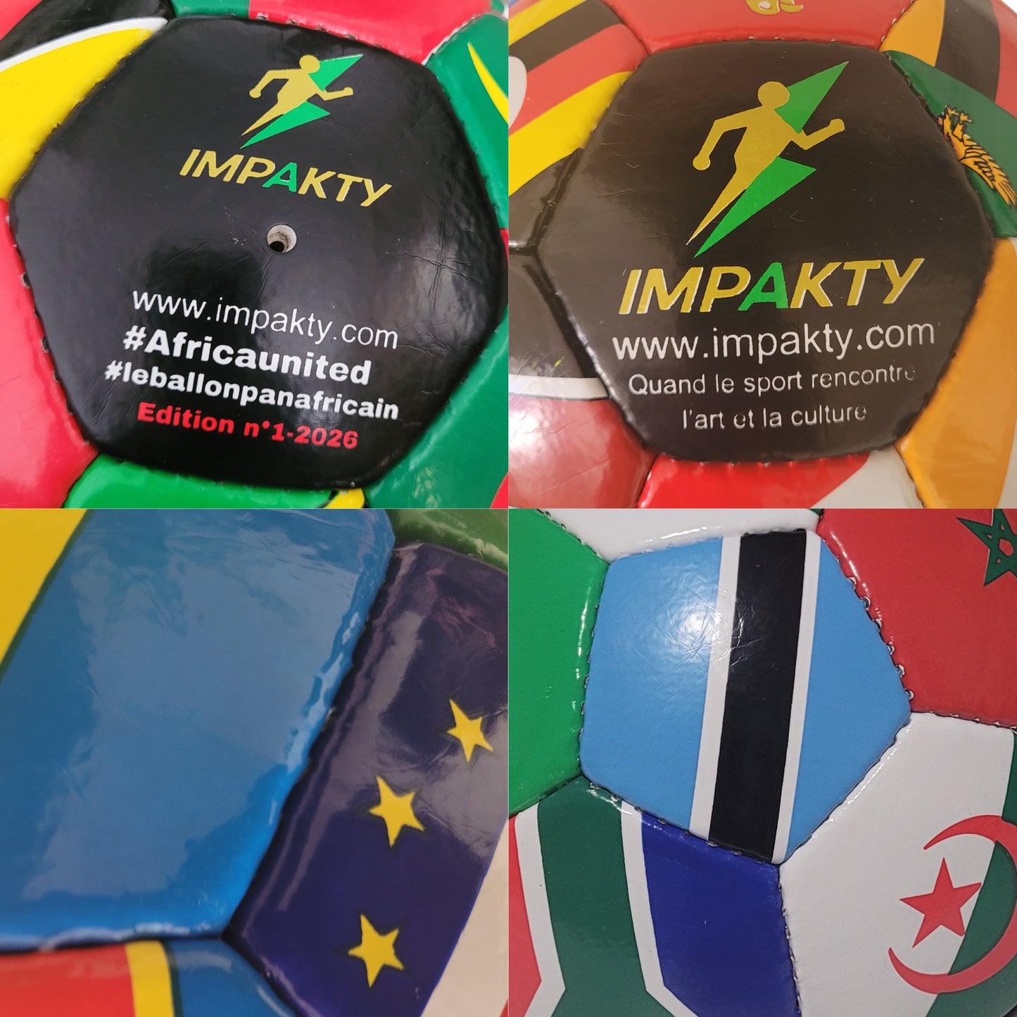 Coffret Cadeau IMPAKTY – Ballon de football taille 5 (Édition spéciale Afrique) CAN2025 MAROC