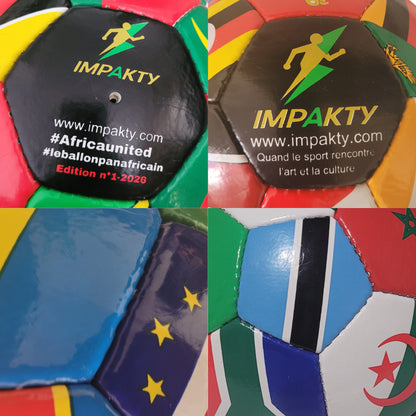 Coffret Cadeau IMPAKTY – Ballon de football taille 5 (Édition spéciale Afrique) CAN2025 MAROC