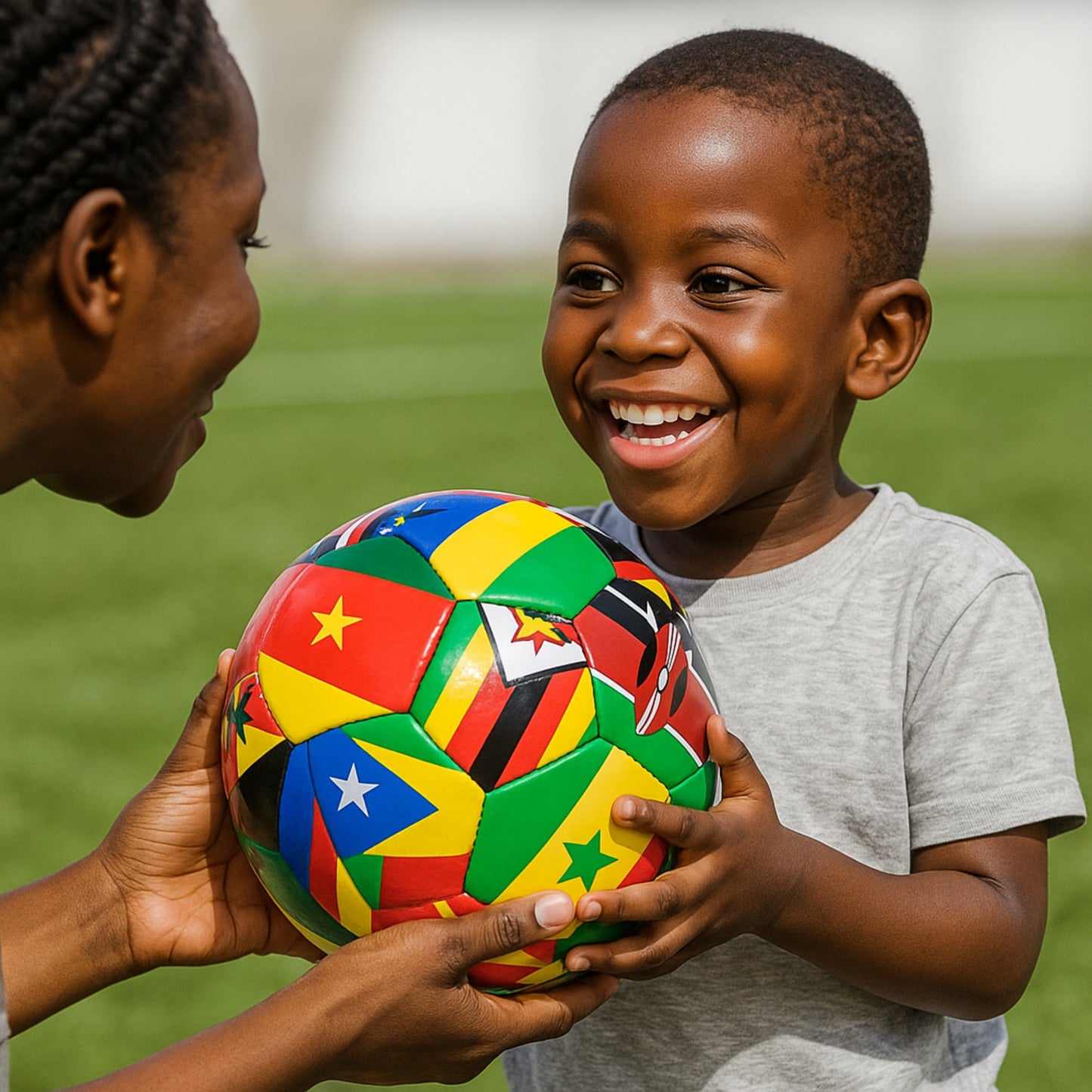 Coffret Cadeau IMPAKTY – Ballon de football taille 5 (Édition spéciale Afrique) CAN2025 MAROC